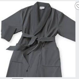NWT Serenity Home Set of 2 Fleece Robes Grey